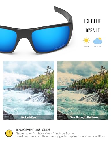 Image of BLAZERBUCK Anti-salt Polarized Replacement Lenses for Oakley Crankshaft OO9239 Sunglass