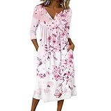 Jersey Kleider Damen Nachthemd Langarm Kleid Winter Abendkleid Lang Strickkleider Festkleider Warmes...