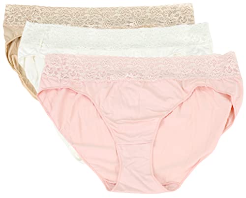 Bikinis invisibles en microfibre Hanes taille 9 lot de 3 slips nudes