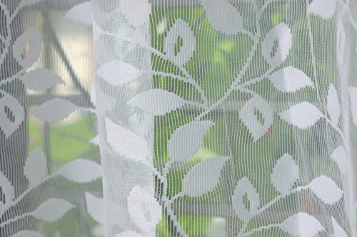 Image of Window Curtains for Living Room 4x9 feet Parde for Poojaroom Drawing Room Curtain Panel, Set of 2 Pcs, White