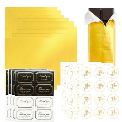 Timxzylphor 100Pcs Large Wrappers Packaging with 140Pcs Exquisite Stickers for DIY Crafts Home Kitchen Food Fruit Party Gifts Wrapping Supplies