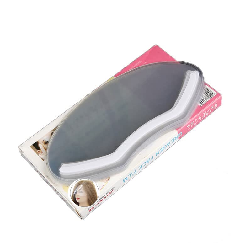 zalati Protector facial desechable, 100 Uds., visores faciales transparentes con adhesivo para corte de pelo, salones de belleza, maquillaje, cirugía de párpados, cuidado posterior
