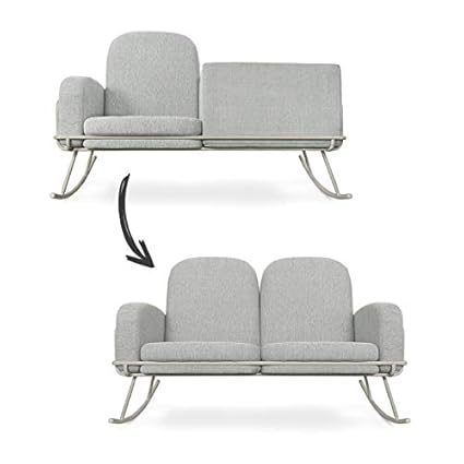 rocking chair with side bassinet