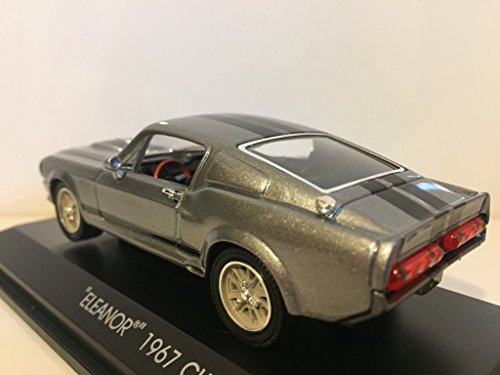 GreenLight Collectibles Gone in Sixty Seconds 1967 Ford Mustang Eleanor 1/43 Scale Diecast Model Car Gray - Thumbnail 6