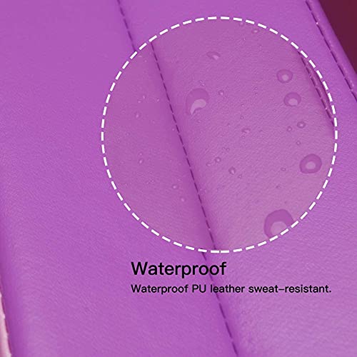 Polar Aurora 4'x10'x2 Thick Folding Gymnastics Exercise Mat Aerobics Stretching Yoga Mats (Purple-Pink)