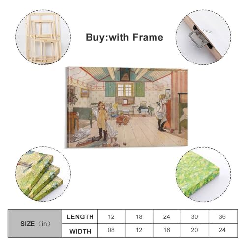Affiche Carl Larsson 40x60 cm pour salle à manger : impression d'art premium