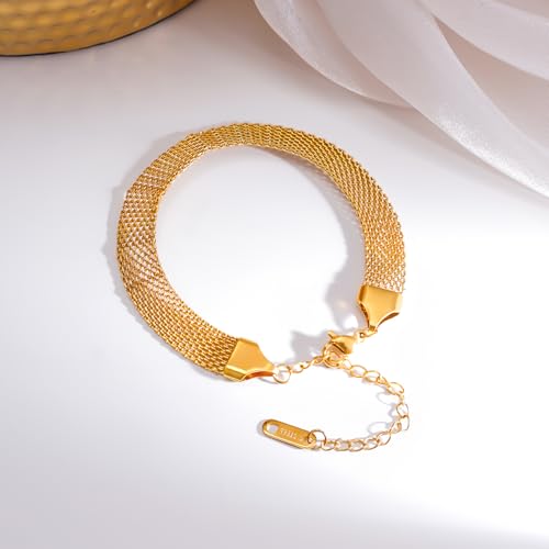 Image of Rubans Demi Fine Stainless Steel Bracelet Waterproof Gift for Women & Girls