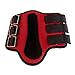 HILASON Large Horse Splint Boots Neoprene Red