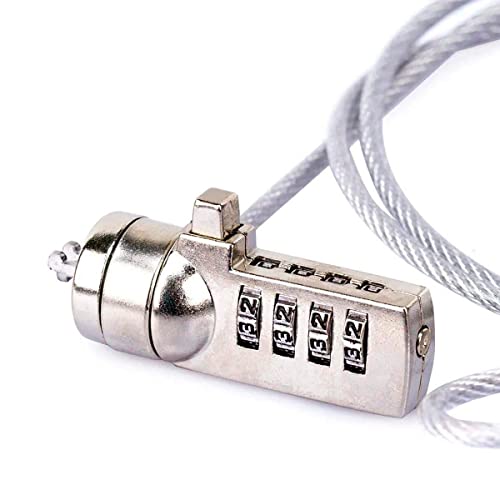 Cadeado Para Notebook Trava de Segurança Premium Com Segredo Bloqueio de Combinação Senha Compriment