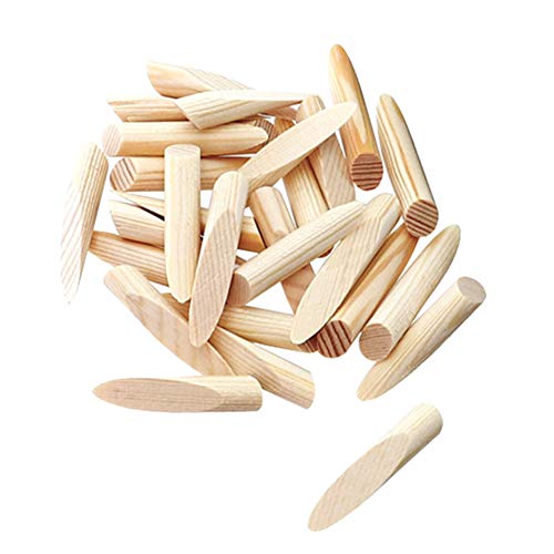 Poche Trou Prises, 50PCS Forage Poche Trou Prise avec Rangement Boite, Bois Solide Trou Prise 9.5mm Poche Trou Prise, Bois Solide Poche Trou Prise, Pin Trou Prise - Beige Cover