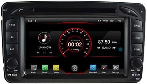 Autosion in Dash Android 10 Car DVD Player Radio Head Unit GPS Navi Stereo for Mercedes Benz C Class W203 CLK W209 Steering Wheel Control DSP Carplay