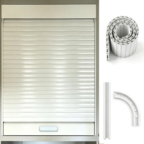 Puerta Enrollable Puerta Enrollable Tipo Persiana para Mueble de Cocina, Puerta Corredera Que Ahorra Espacio, Panel Flexible Ocultar Electrodomésticos con Tirador