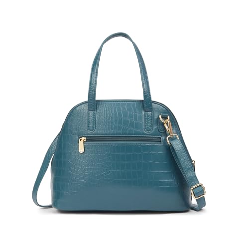 Image of Caprese Basil Medium Satchel Shoulder Bag for Women with Adjustable & Detachable Straps | Spacious Handbag with Main Compartment & Two Handles | Elegant & Durable for Daily Use