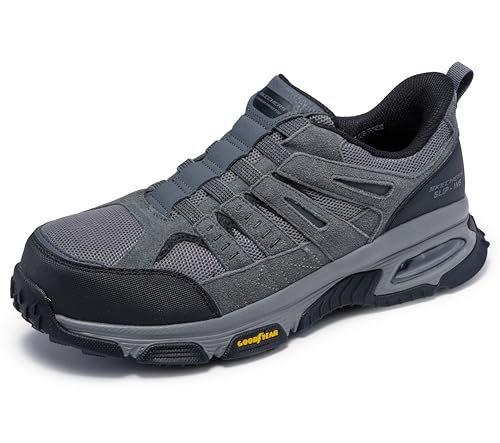 Skechers Men's Skech-air Envoy Cabon Nano Safety Toe Hands Free Slip-in Construction Shoe
