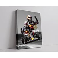 Stampa Autografata Max Verstappen F1 - Poster A4 Per Tifosi Formula 1 - Foto 11