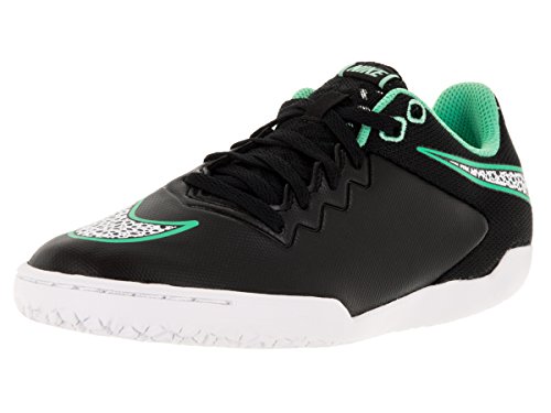 Nike JR Hypervenomx Pro IC (Black/White/Green Glow) (4Y)