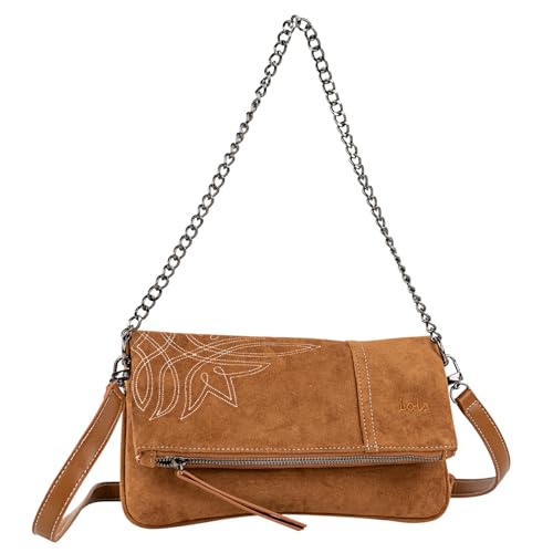 Lois - Bolso Bandolera Mujer Versátil para Diario y Viajes Estilo Casual Urbano Práctico Compacto Moda Bolsos De Mujer Bandolera. Bolso Marron Mujer