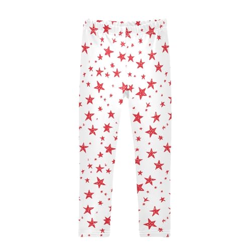 Girls Leggings Red Stars Toddler Girls Clothes Leggings for Girls Toddler Girls Leggings 3-4T