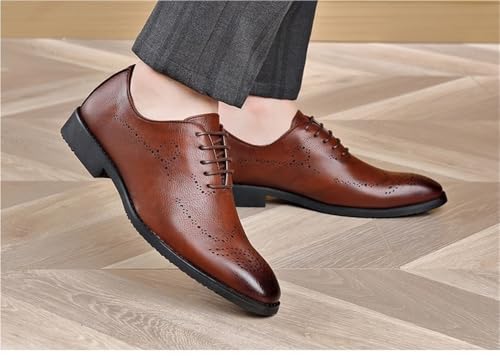 Premium Leather Oxford Shoes for Men Comfortable Lace Up Office Shoes with Stylish Design for Work2
