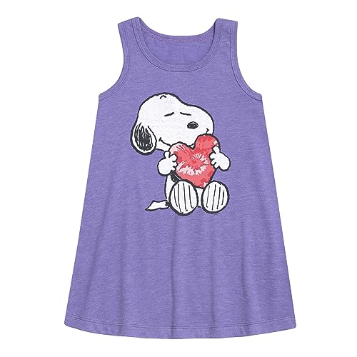 HYBRID APPAREL - Peanuts - Snoopy with Heart - Toddler & Youth Girls A-line Dress