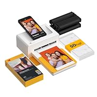 KODAK Dock Plus Stampante Fotografica 10 x 15 cm, 50 Fogli, Stampante Smartphone con Dock & Bluetooth, Stampe a Colori Istantanee, Sublimazione 4PASS