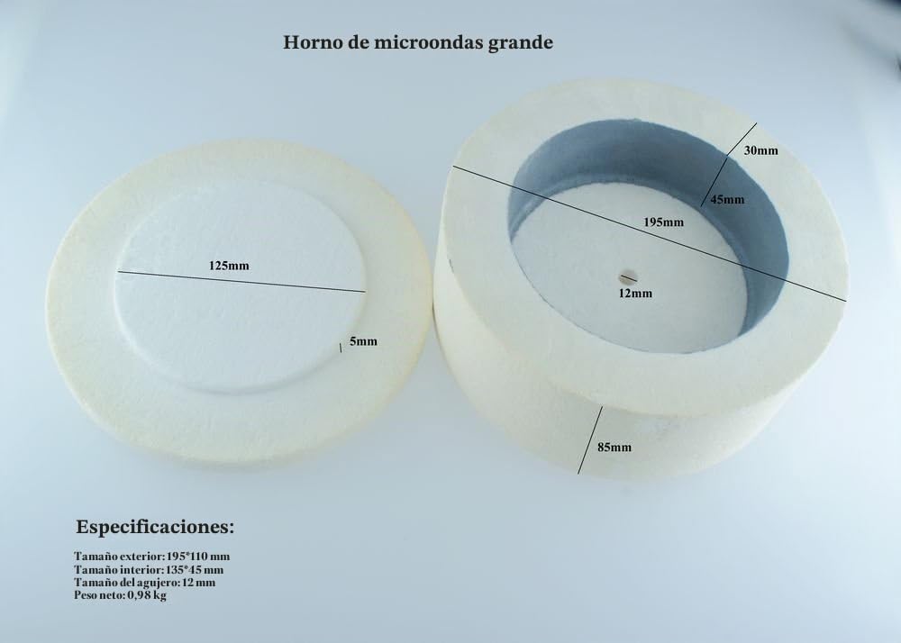 Horno de microondas profesional extra grande para fundir vidrio y joyas de vidrio