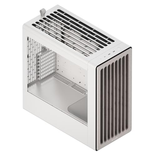 Image of HAVN BF 360 ATX Mid Tower PC Case - Semi-Open SGCC Steel Frame, SimpliCable Cable Management, Detachable Top Bracket, Quiet Operation, Premium Steel Build - White