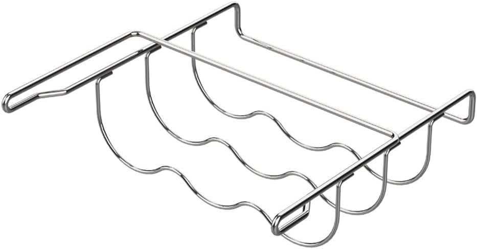 ALANO Wine Rack- Refrigerator Bottle Rack Holds 3 Bottles of Your Favorite Wine or Drink Universal Bottle Holder Will Fit Most Fridges in Stainless Steel 304