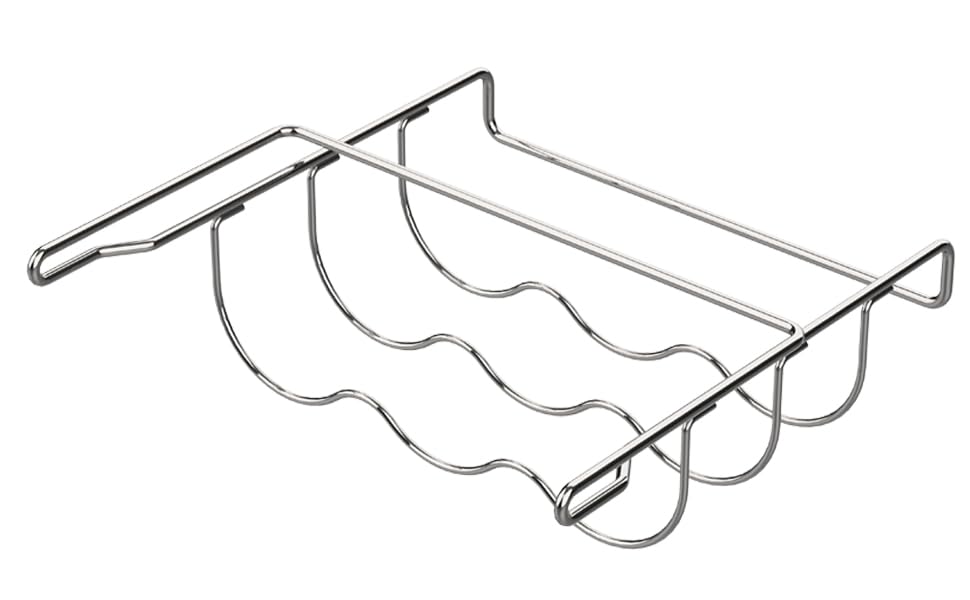 ALANO Wine Rack- Refrigerator Bottle Rack Holds 3 Bottles of Your Favorite Wine or Drink Universal Bottle Holder Will Fit Most Fridges in Stainless Steel 304