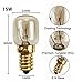 FIND A SPARE Pack of 2 15w Universal Fridge Freezer Oven Lamp Bulb SES E14 Screw Base T22 Shape Warm White 2700K 100Lumens Incandescent Premium Tungsten Wire