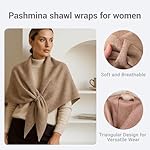 Pashmina Shawl Wrap for Women – Ultra Soft Lightweight Scarf, Versatile Travel & Wedding Wrap-Excellent Gift Selection - Image 2