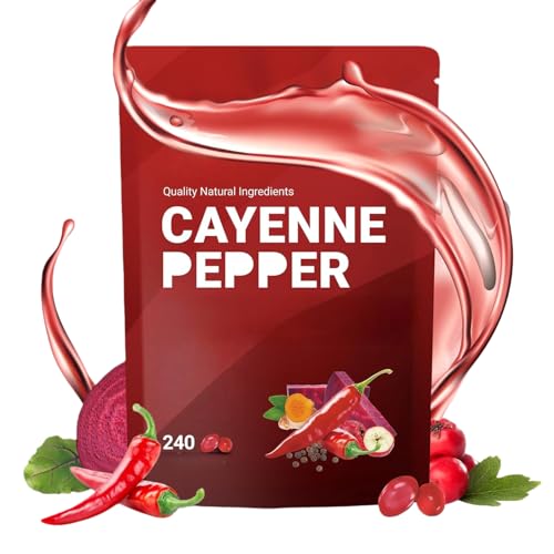 Cápsulas de pimienta de Cayena, cápsulas blandas de pimienta, salud del corazón y los vasos sanguíneos, salud digestiva y salud intestinal