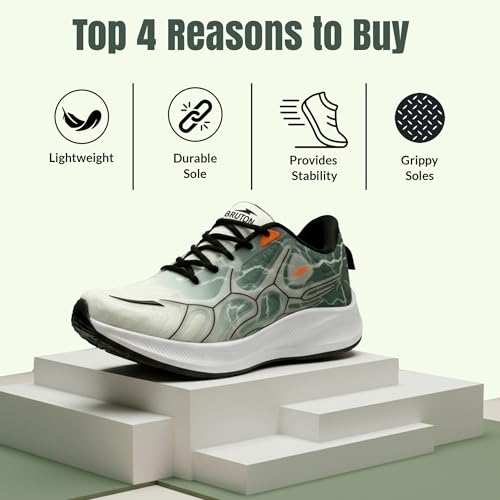 Image of BRUTON Viper- Trendy Sport Shoes | EVA | Lace-Up | Lightweight | Comfortable Running Shoes for Men