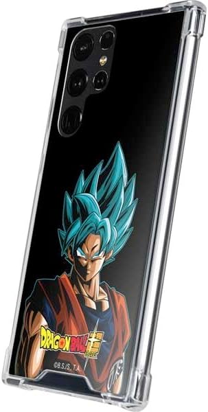 Skinit Clear Phone Case Compatible with Galaxy S24 Ultra - Officially Licensed Dragon Ball Super Goku Design