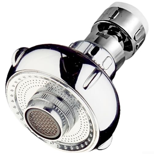 CYRENT Aérateur de robinet de cuisine avec tuyau réglable à 360° et deux modes de pulvérisation pour économiser l'eau