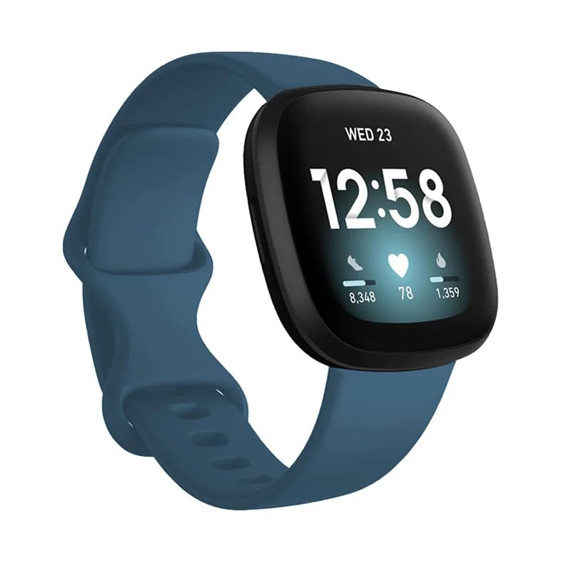 DHIMAHI Bands Compatible with Fitbit Versa 3 4 Fitbit Sense Band, Soft Replacement Wristband for Women Flexible Waterproof Sport Watch Strap for Men Large Size (INDIGO) (B0CW35HZLC) Amazon Price History, Amazon Price Tracker