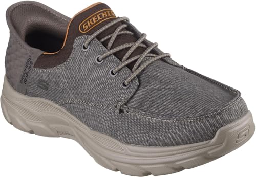 Skechers - Mens Relaxed Fit: Revolted - Santino Slip On Shoes, Color Brown, Size: 13 XW US