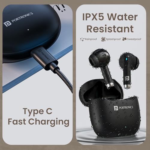 Portronics Twins S18 Pro Black TWS Earbuds - Image 7