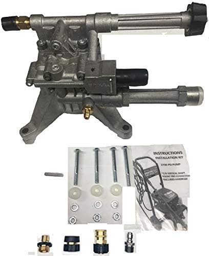 New Pump Replaces Troy-Bilt Upgrade Manufacturer and Seller Warranty - Factory Tested! Built-in Unloader and Chemical Injector Built-in Easy Start Valve,Thermal Relief Valve. Front Hose Connections.