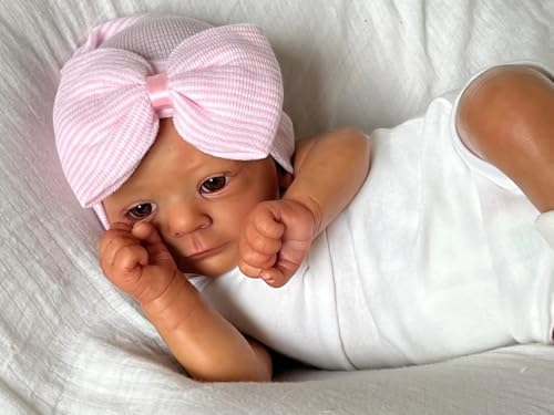 Muñeca bebé reborn Anano realista 19 pulgadas miniatura 2