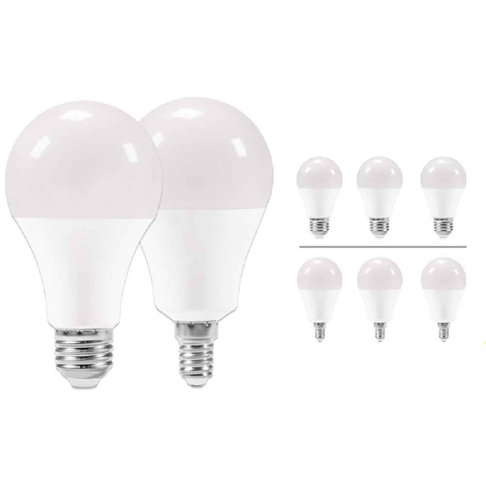 NXCVBNKZJ KJXP Lighting, Pack of 6, LED Spotlight Bulb AC220V E27/E14 20W/18W/15W/12W/9W/6W/3W Led Light Bulb(Cold White E14 AC220V,3W)