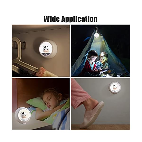 AIMILAR Rechargeable Night Light Motion Sensor LED Kids Night Lights for Bedroom Bathroom Stick on Wall Dimmable Baby… – Bild 10