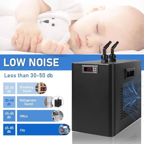 Refrigeratore per acquario, 1/10 HP a 1 HP, refrigeratore d'acqua per acquari e sistemi idroponici, controllo della temperatura regolabile