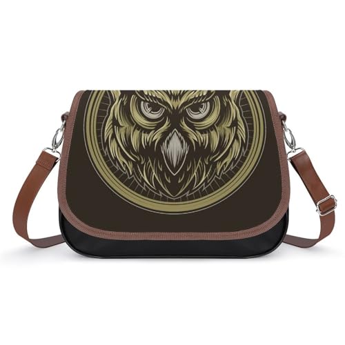Sacoche en cuir hibou pour femmes idéale pour les sorties en ville