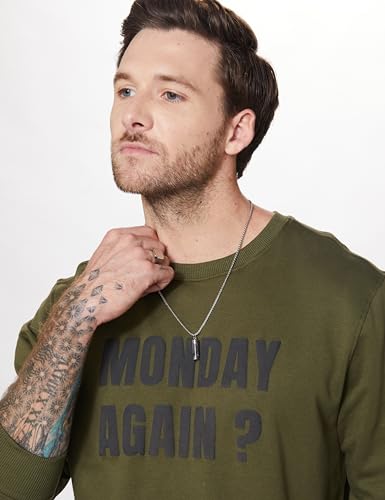 Image of Amazon Brand - Symbol Men Cotton Rich Light Weight Crew Neck Sweatshirt (Regular Fit)