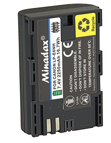 Minadax - 2 batterie sostitutive per Canon