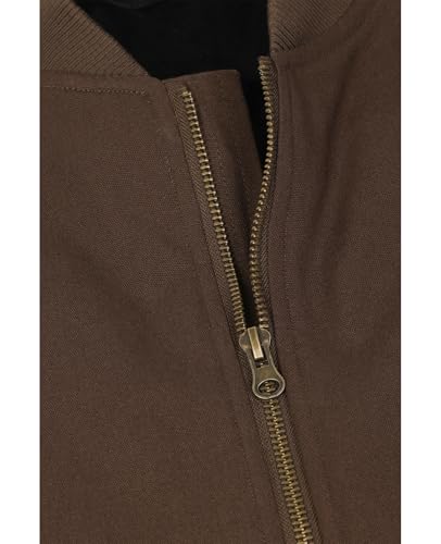 ZENTHACE Men's Arctic Quilted Lined Duck Vest Washed Full Zip Up Utility Rugged Canvas Work Vest Jacket4