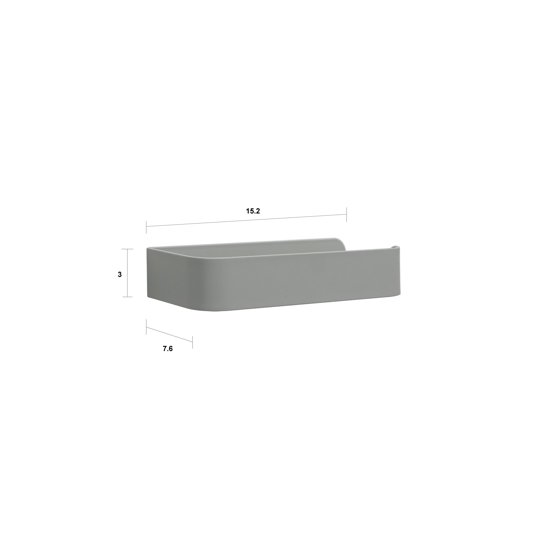 Porta rotolo carta igienica da parete, supporto WC in Metallo, montaggio a muro, design moderno antiruggine e salvaspazio - Nero - 15,2x7,3x3 cm