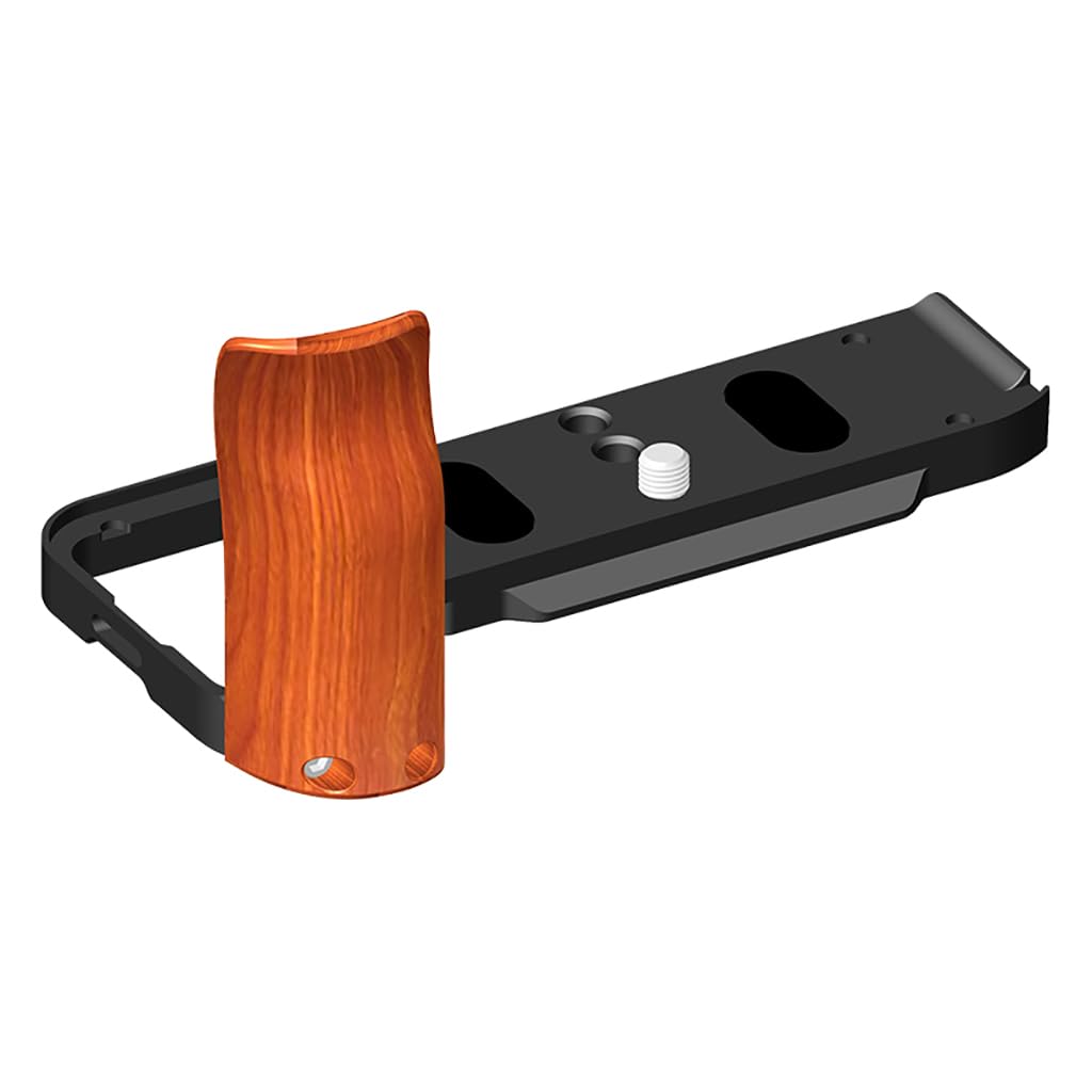 BGNing A7C2 A7CII A7CR Quick Release Plate L Bracket Wooden Handle Grip Compatible with A7C II SLR Camera Handgrip Holder Baseplate Stabilizer