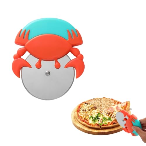 NXPpiULeh Pizza Cutter Funny Pizza Cutter Wheel Pizza Tool Plastic Crab Pizza Cutter Pizza Scissor Pizza Knife for Kitchen